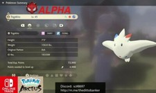 Pokemon Leggende Arceus SHINY