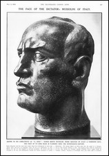1934 ITALIA MUSSOLINI Busto in