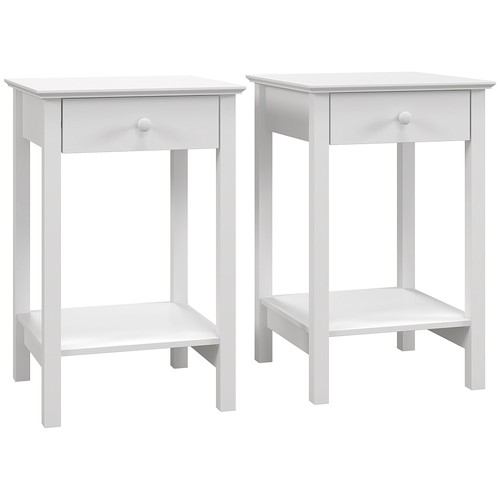 Homcom set comodini - di, con