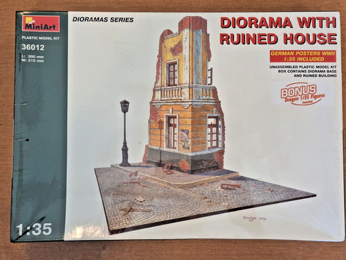 Diorama casa rovina scala - casa,