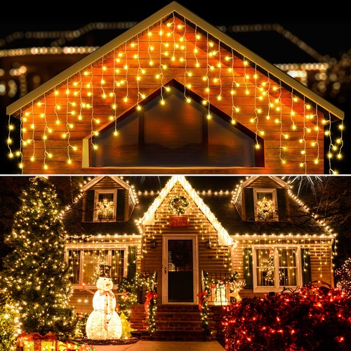 Luci natale esterno cascata - natale,