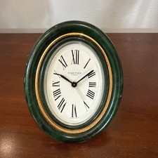 CARTIER Vintage Pendulette BAIGNOIRE Scrivania Tavolo Sveglia Viaggio