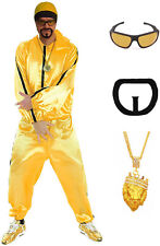 Abito elegante da uomo anni '90 Ali G rapper costume Ali G costume tuta occhiali gratuiti