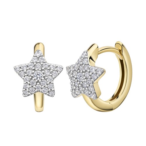 Orecchini celesta creoli oro - orecchini,