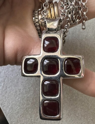 Collana con ciondolo croce - , in