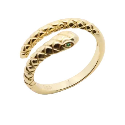 Anello argento 925 dorato - in,