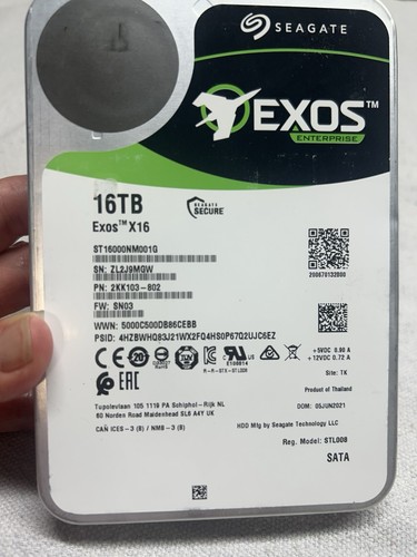 Disco rigido seagate exos - seagate, x16