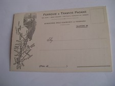 Ferrara - Ferrovie e Tramvie Padane- non spedita f. p. 
