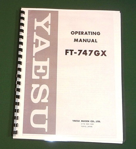 Yaesu 747gx manuale - ft-747gx,