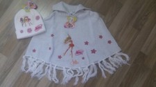 Cappello berretto Winx Club bambina FLORA STELLA BLOOM nuovo con etichette n Poncho Scialle S (4-8 anni)