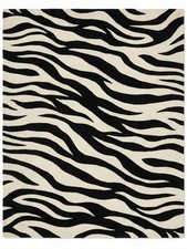 Tappeto moderno bianco nero |