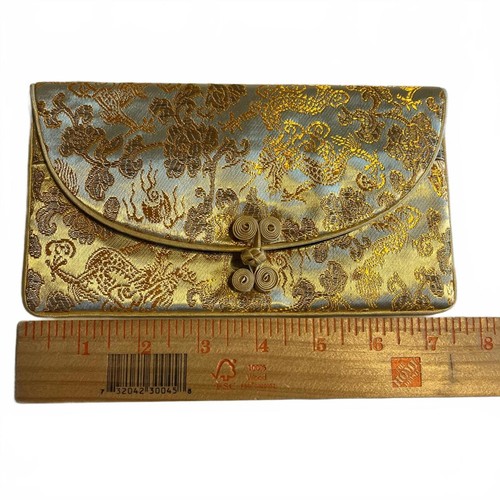 Pochette tessuto oro e - pochette,