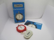 Vintage LEONIDAS Trackmaster Cronometro Timer Rosso 8042 Heuer-Leonidas MADE IN SVIZZERA