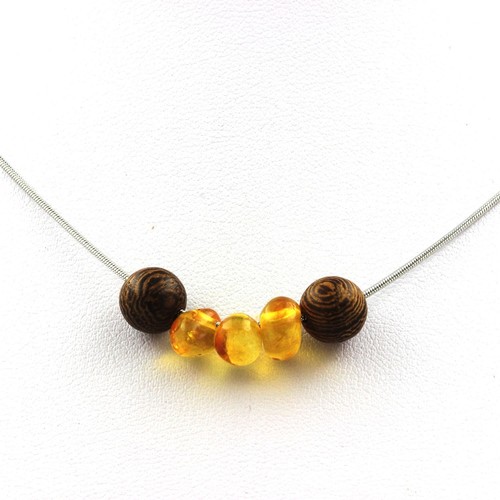 Collana perle legno - collana, 8