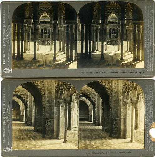 Two spain stereoviews fine - spain, by