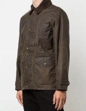 $395 Filson Cover Panno Marcatore Mile Cappotto Verde Lontra Uomo S Panno Olio Cerato