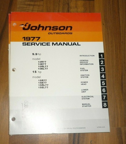 Johnson 1977 motore - johnson,