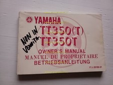 Yamaha TT 350 T 1TJ 1986 manuale uso manutenzione libretto originale