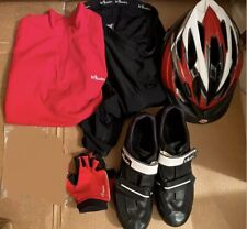 SET BICI ACCESSORI BICICLETTA BTWIN BELL ELMETTO GUANTI SCARPE KIT PINARELLO