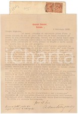 1922 OXFORD Queen's College - Cesare FOLIGNO su recensione pro collega AUTOGRAFO