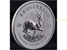 1 bordo Krugerrand Krugerrand 1 oz argento Sudafrica South Africa PU 2017