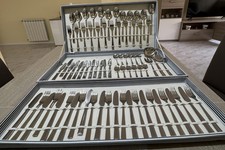 SERVIZIO POSATE ACCIAIO INOX 75 PEZZI