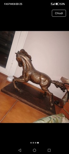 Cavallo gismondi in bronzo - di,