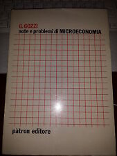 GOZZI MICROECONOMIA note e problemi di MICROECONOMIA  patron editore brossurato