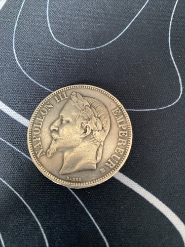 Moneta argento napoleone iii - moneta,
