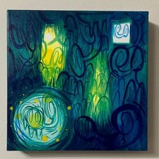 Filippo Bruno "Willow", Tela 20x20x3,5 Pezzo Unico 