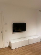 IKEA BESTÅ Mobile TV Bianco