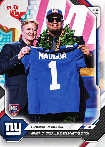 2026 nfl topps now - now, fmau