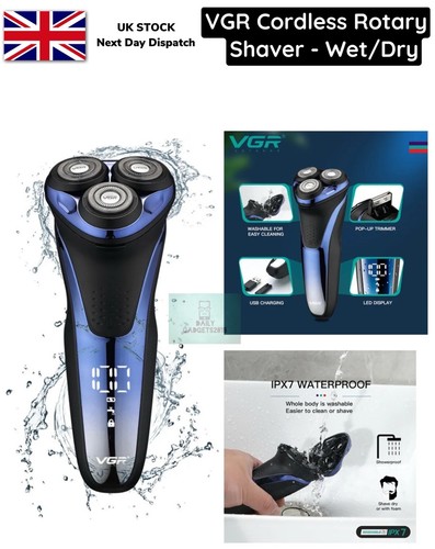 Electric shaver wet dry rotary - shaver,