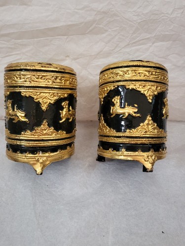 Coppia scatoline legno - di,