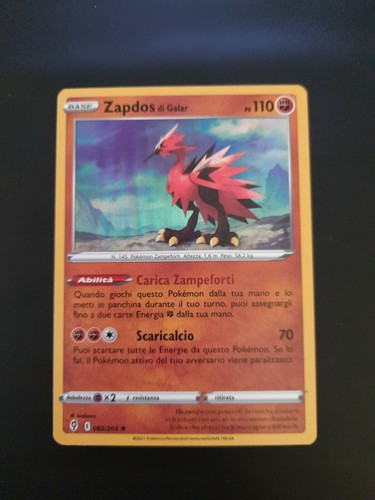 Pokemon card zapdos galar - pokemon,