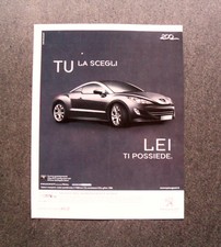 [GCG] I582 - Advertising Pubblicità - PEUGEOT RCZ , INCREDIBILMENTE AUDACE