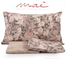 Completo letto in flanella MATRIMONIALE VIA ROMA Maè articolo GALATEA Var. ROSA