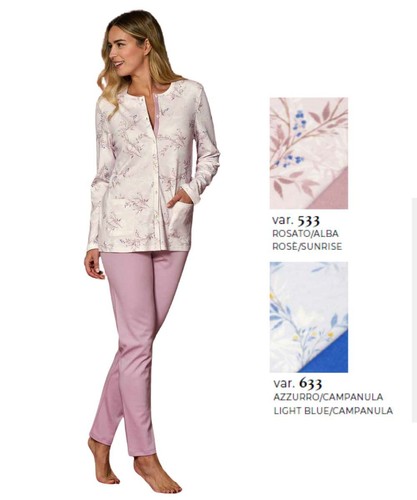 Pigiama donna calibrato aperto