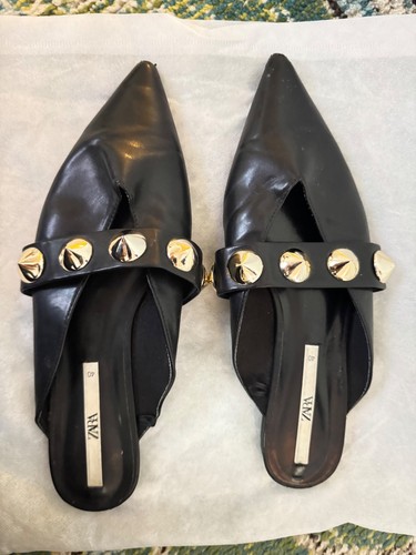 Zara borchie pelle punta - zara,