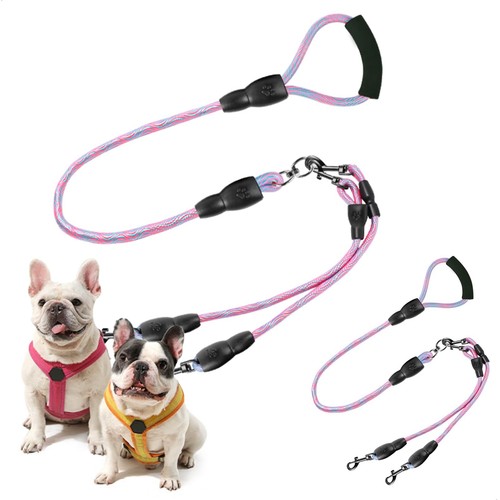 Guinzaglio doppio per cani - doppio,
