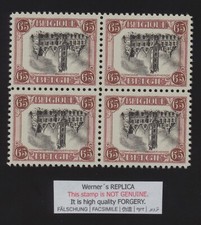 4 blocchi FORGERY - REPLICA di