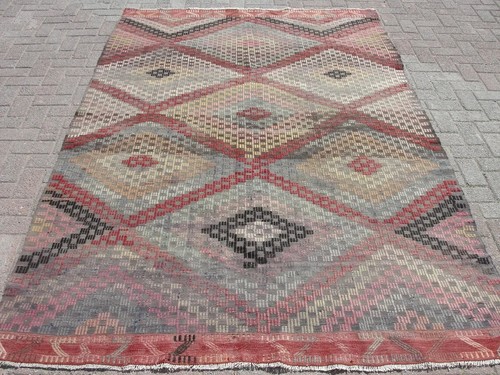 Tappeto kilim 6x9 fatto mano - fatto,