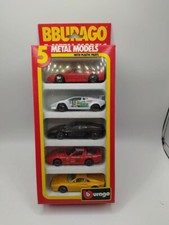 1:43 SET 5 MODELS CHEVROLET FERRARI TESTAROSSA LAMBORGHINI - BURAGO 1/43 RARE