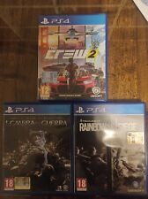 lotto giochi ps4 Rainbow six siege, The crew 2, La terra di mezzo