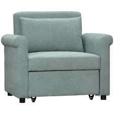 Homcom poltrona letto singolo - homcom,