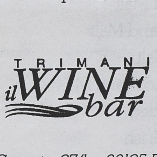 Menù trimani winebar - winebar, wine
