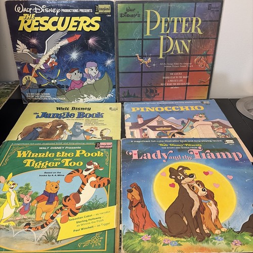 Lot disney vinyl albums - lot,