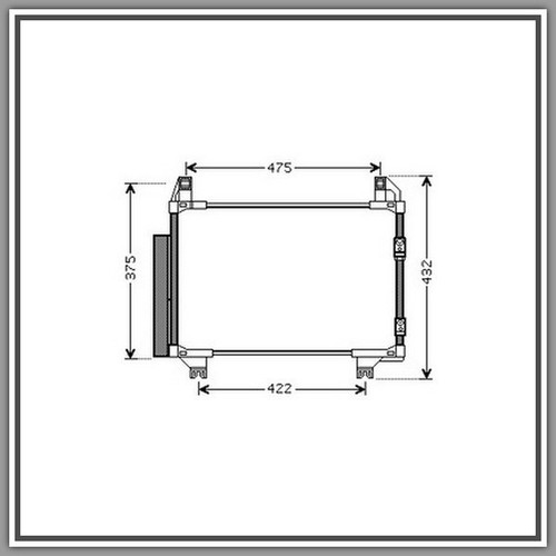Condensatore toyota - condensatore,