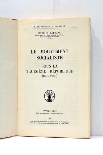 Mouvement socialiste - le,