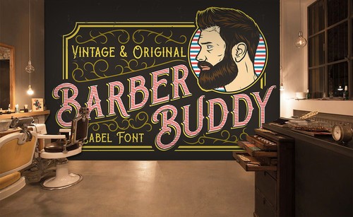Carta parati barba - da,